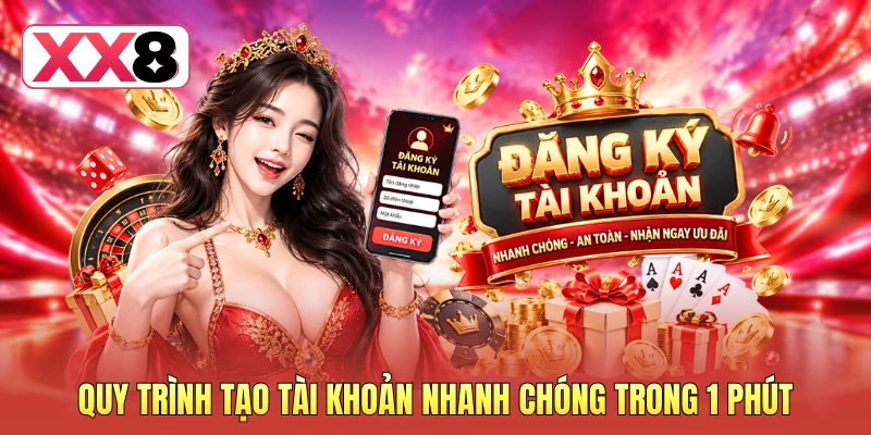Đăng Ký XX8 - Hoàn Tất Thủ Tục Tham Gia Nhanh Chóng 3 Quy trình tạo tài khoản nhanh chóng trong 1 phút
